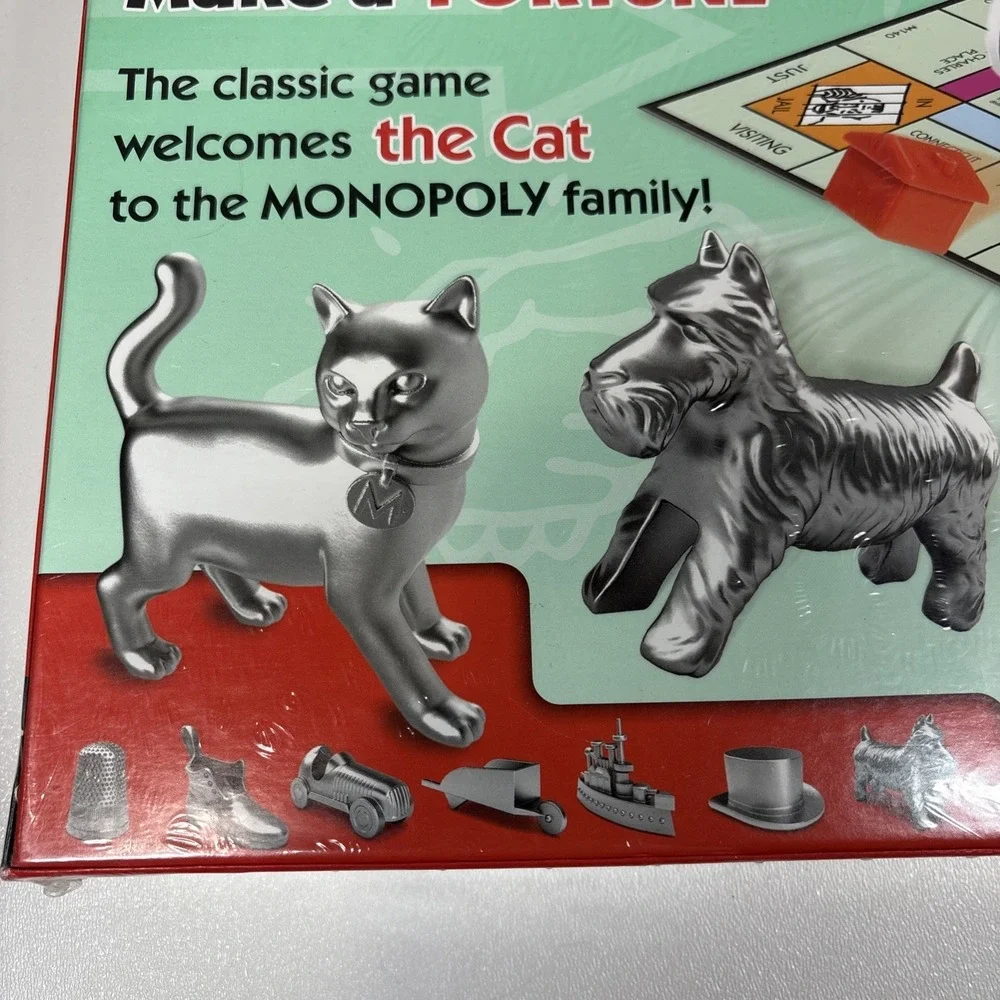 Monopoly: Classic Board Game‎ with Cat token (Hasbro 2013)
